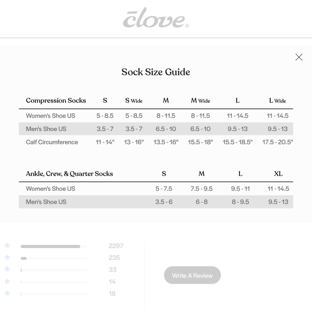 NWT | Clove Forever Blue Compression Socks | Sz M, L - Picture 3 of 3